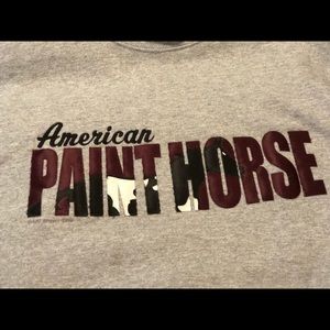 Grey Painted Horses Sweatshirt XL
